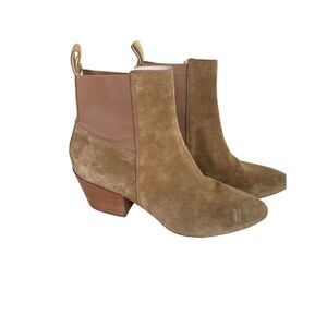 Matisse Harper Tan Leather Ankle Boots 9 - Women | Color: Beige camel brown  | S